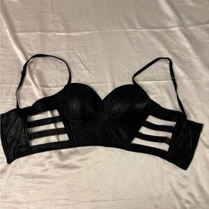 Haute Monde Black Strappy Bra